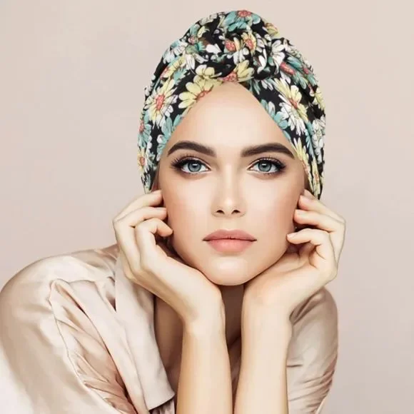 Pieces African Head Wraps for Women, Knot Pre-Tied Turban Bonnet